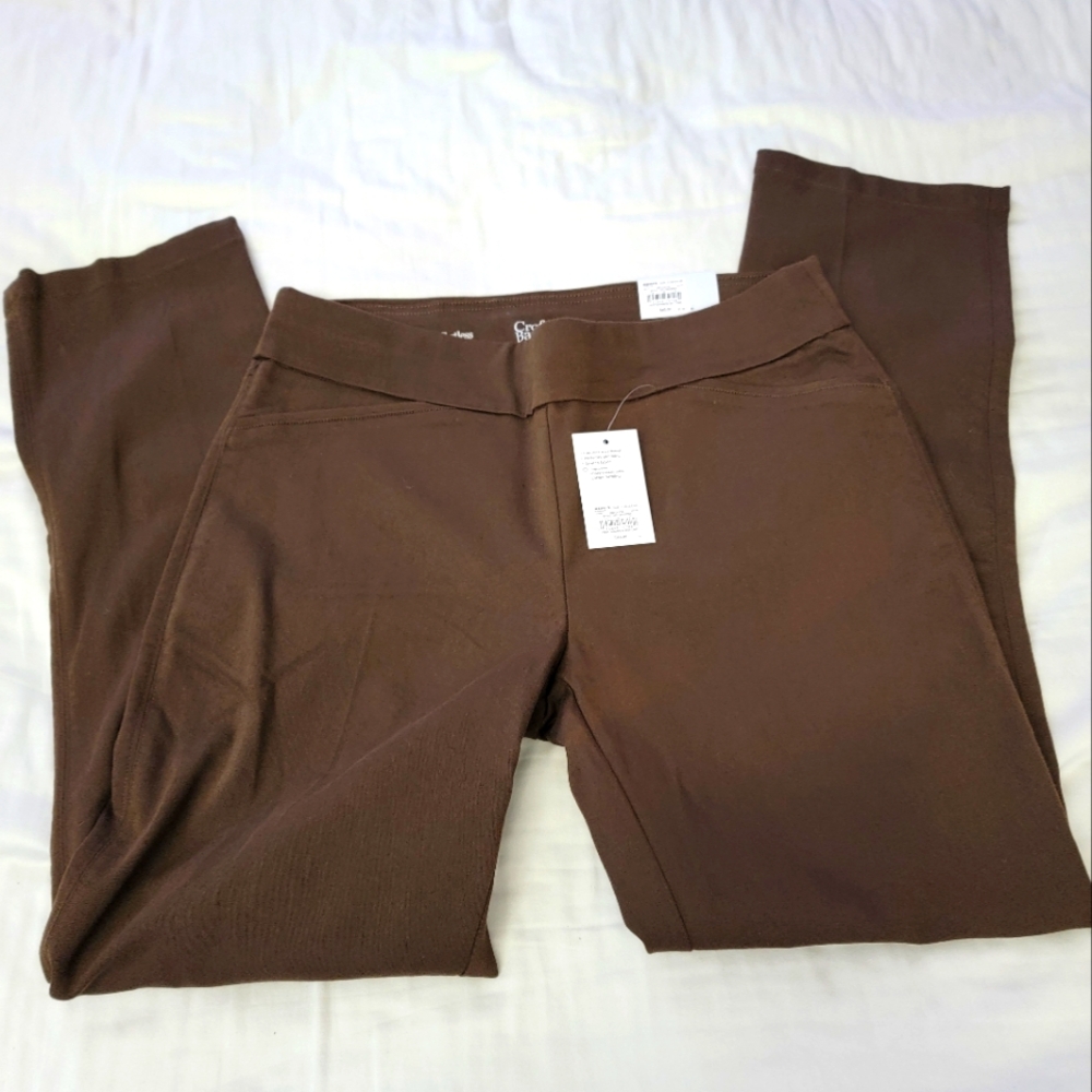 Croft & barrow pull on work pants size 10 nwt